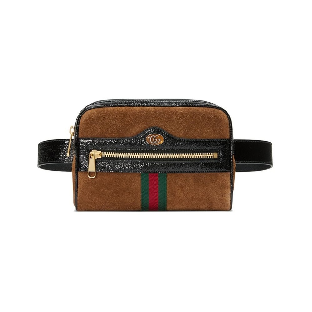 Gucci brown Ophidia Suede Belt Bag - Picture 8 of 14
